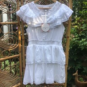 NWT Large LoveShackFancy x Target Penelope Dress size L White Cotton